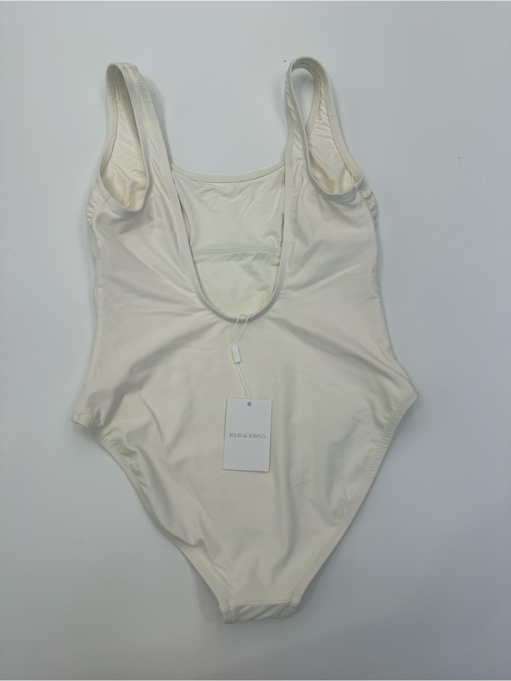 Solid & Stripe White One Piece - Picture 3 of 3